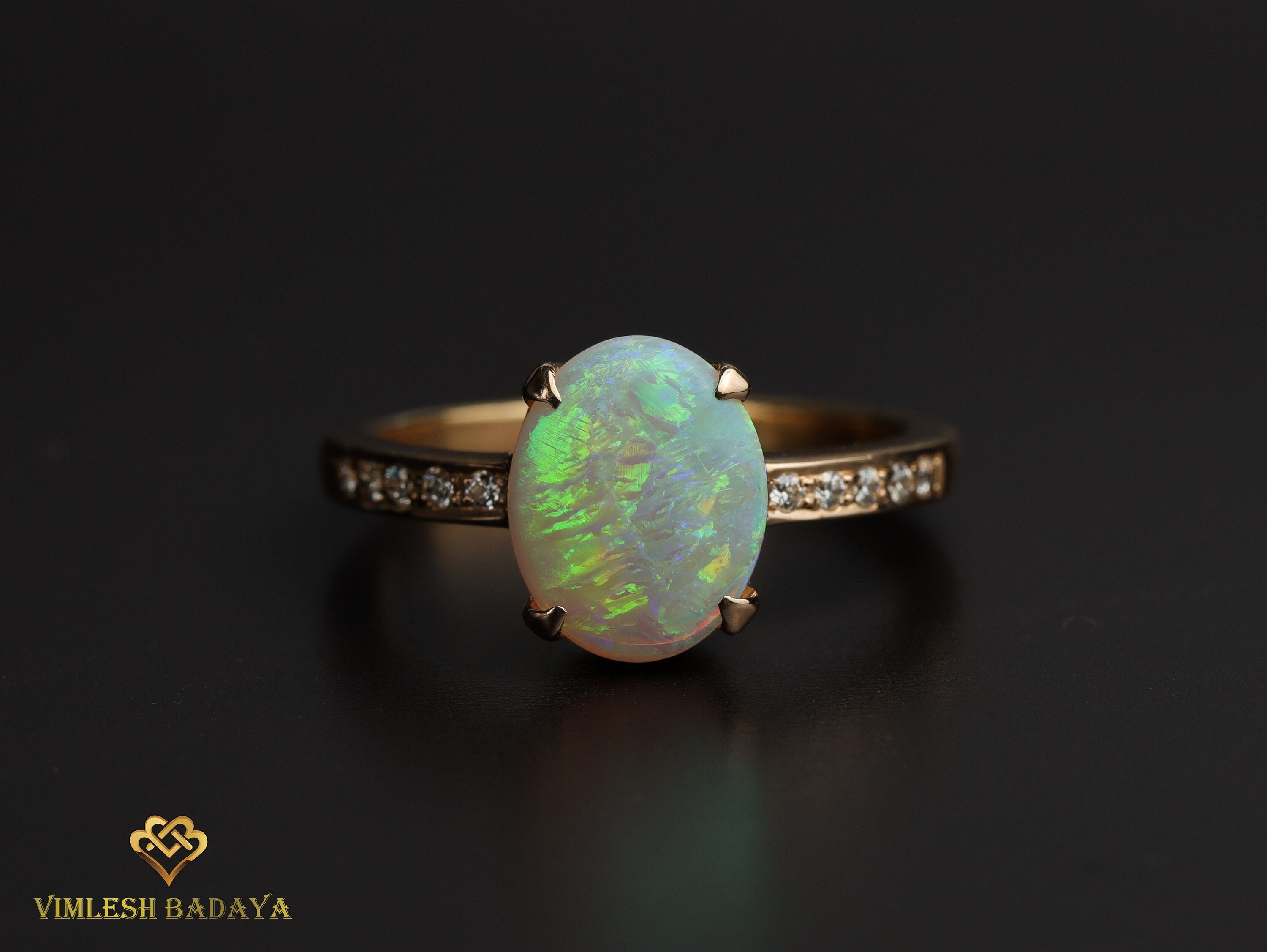 Tourmaline Engagement Ring | Watermelon Bicolor Tourmaline Baguette Ring | Diamond Tourmaline Ring -