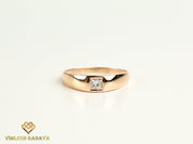 GIA Men's Wedding Band | Diamond Signet Ring | Certified Princess Cut Diamond -