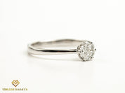 Lab Grown Diamond Engagement Ring | Illusion Setting | Promise Ring -