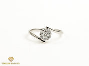 Lab Grown Diamond Ring | Illusion Setting | Unique Anniversary Ring -