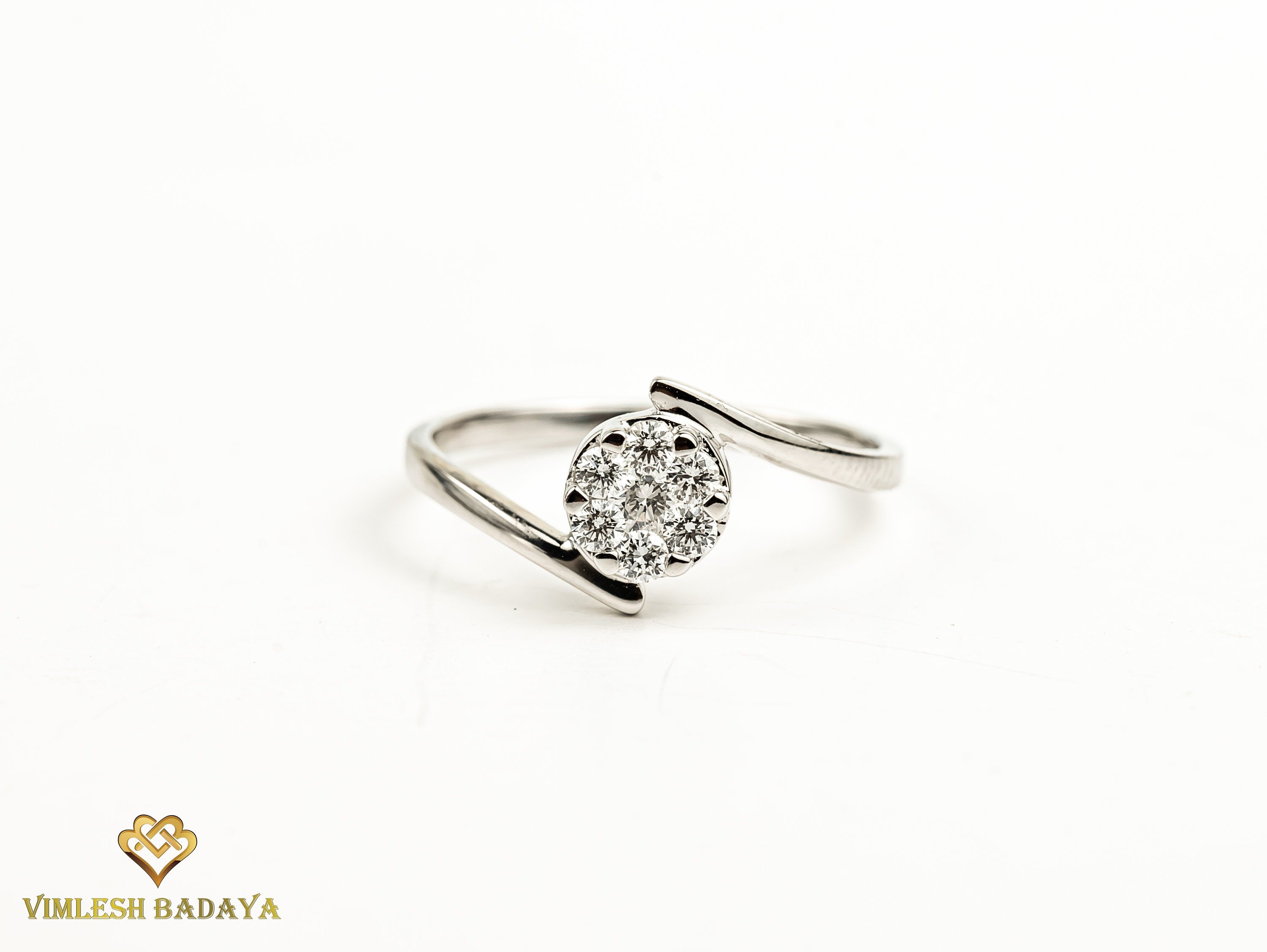 Lab Grown Diamond Ring | Illusion Setting | Unique Anniversary Ring -