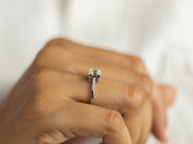 Lab-Grown Diamond Baguette Ring | E F VS Diamond Engagement Ring | Statement Promise Ring -