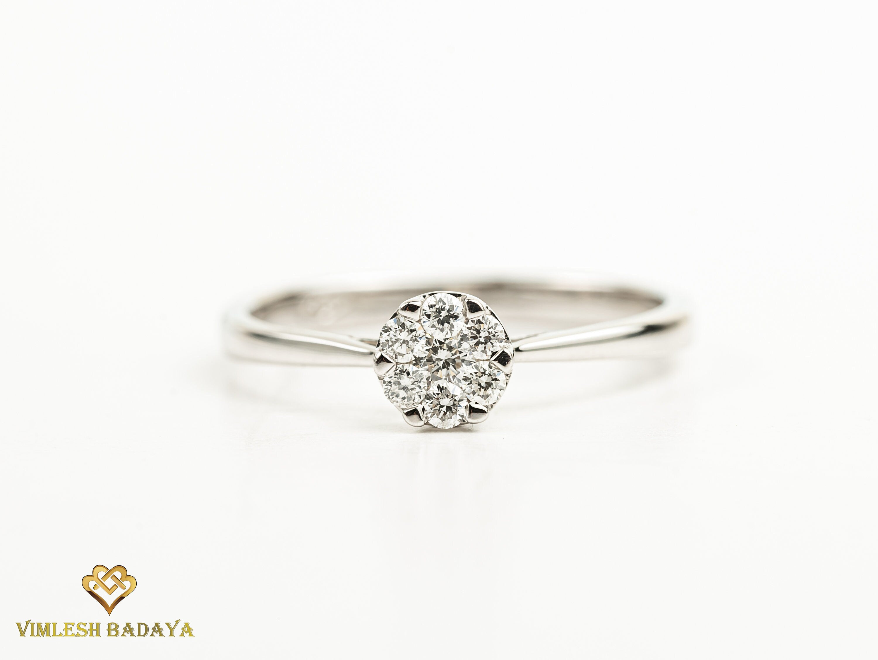 Lab Grown Diamond Engagement Ring | Illusion Setting | Promise Ring -