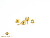 2 TCW Certified Diamond Stud Earrings | Solid Gold 2 Carat Round Diamond Studs | Elegant Diamond Earrings -