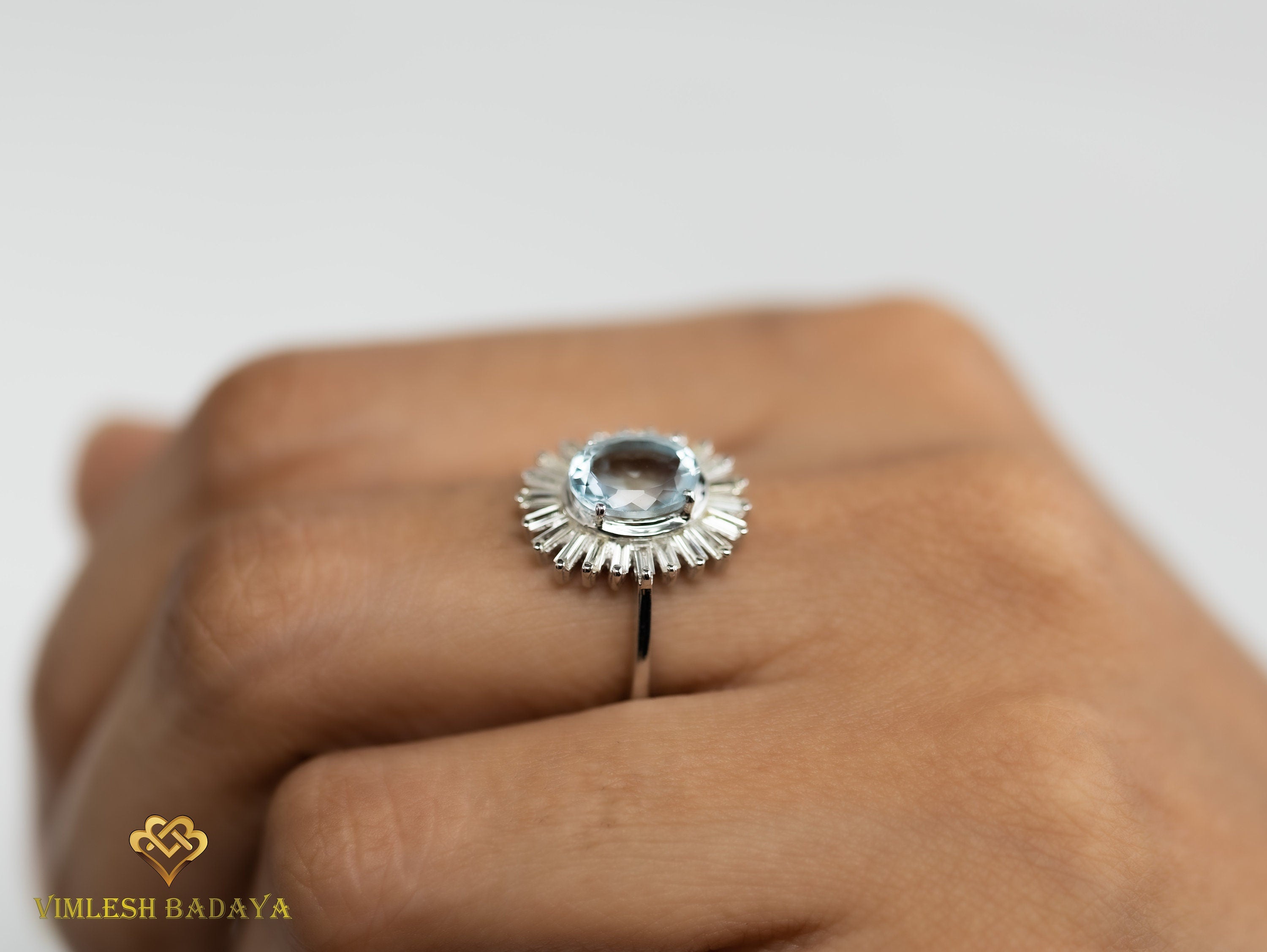 Solid Gold Diamond Om Ring | Om Jewelry with Diamonds | Religious Gift Ring -