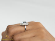 Solid Gold Diamond Om Ring | Om Jewelry with Diamonds | Religious Gift Ring -