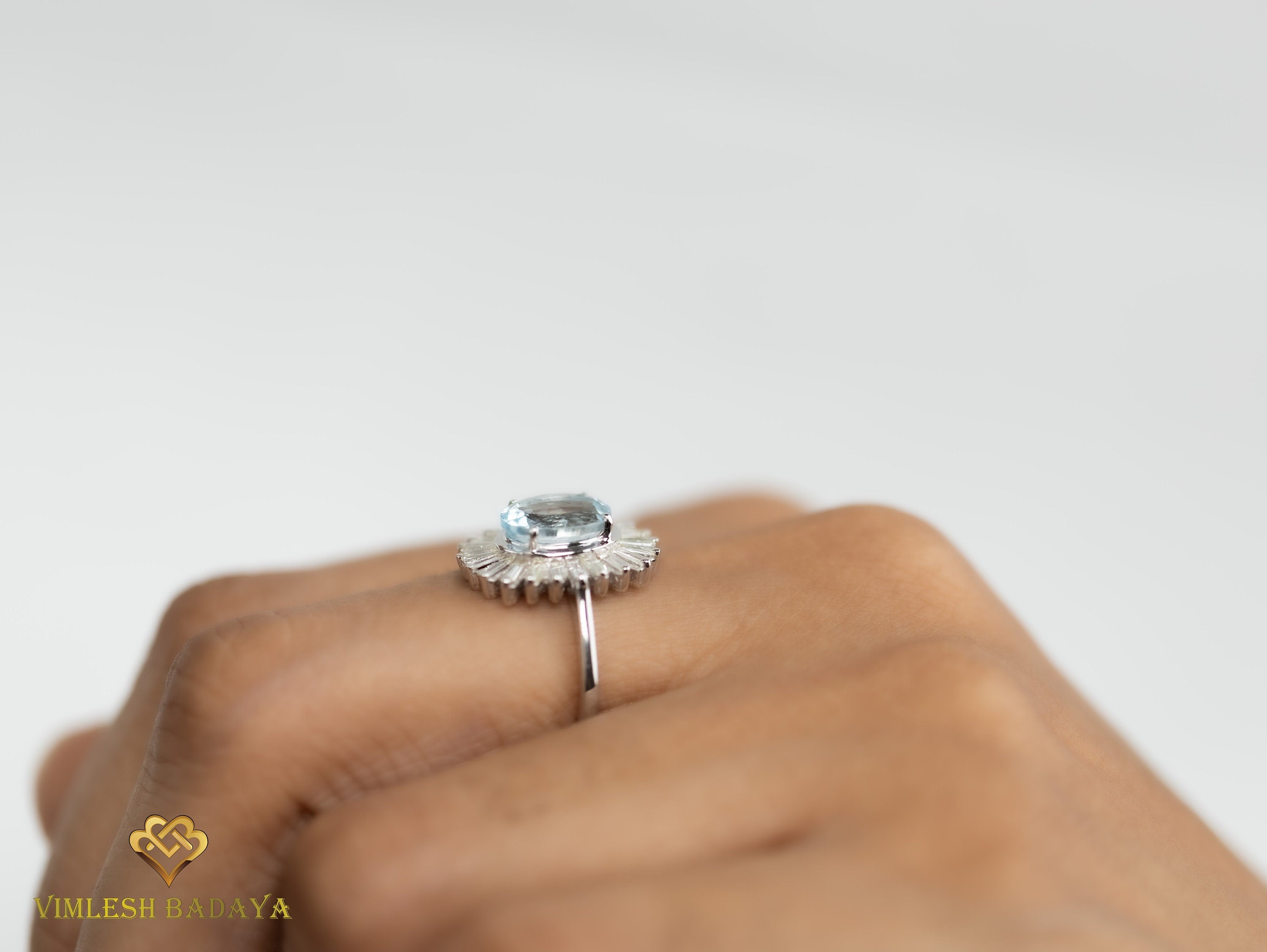 Solid Gold Diamond Om Ring | Om Jewelry with Diamonds | Religious Gift Ring -