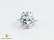 Solid Gold Diamond Om Ring | Om Jewelry with Diamonds | Religious Gift Ring -