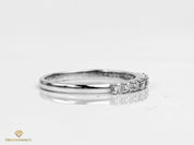 Lab Grown Diamond Wedding Ring | E-F/VS Lab Created Round Cut Engagement Ring | Unique Band -