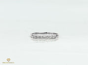 Lab Grown Diamond Wedding Ring | E-F/VS Lab Created Round Cut Engagement Ring | Unique Band -